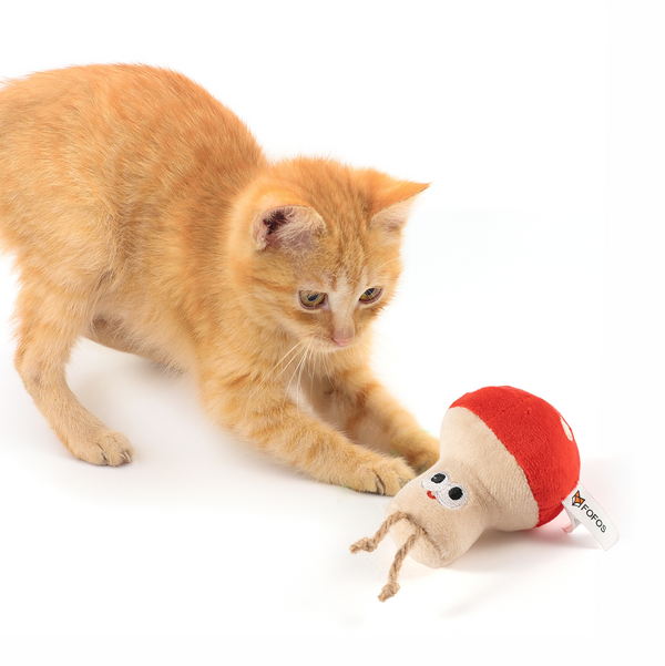 Barkbutler x Fofos Mushroom Catnip Toy for Cats