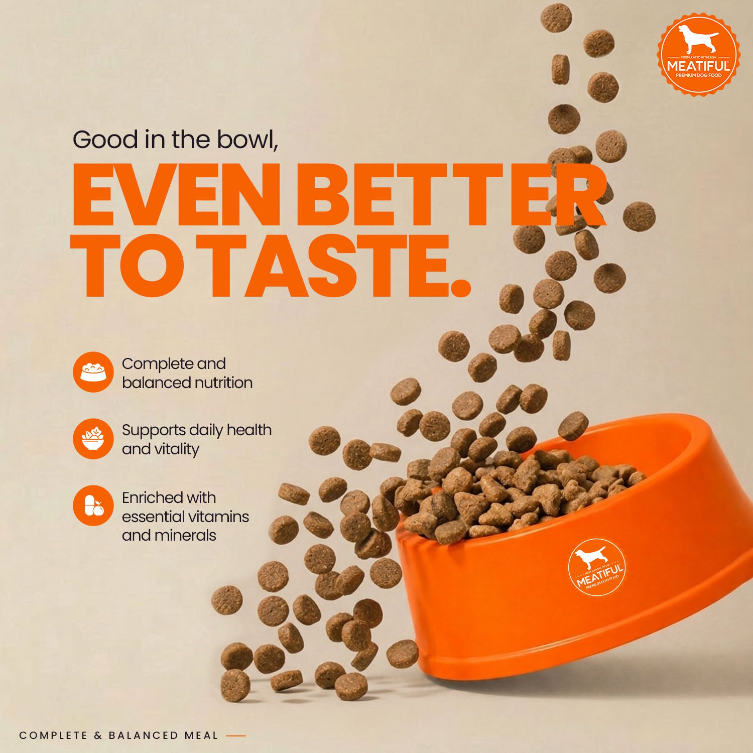 Meatiful Premium Chicken Adult Dog Dry Food Dogs- Dry Food Meatiful