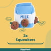 Zippy Paws Zippy Burrows Milk and Cookies Plush Toy for Dogs Dogs-Toys Zippy Paws