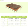 Petter World Orthopedic Memory Foam Bed With Large Sleep Surface for Dogs (Mocha Brown) Both-Bedding, Mats & Travel Supplies Petter World Dropship