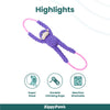 Zippy Paws RopeTugz Monkey Purple Plush Toy for Dogs Dogs-Toys Zippy Paws