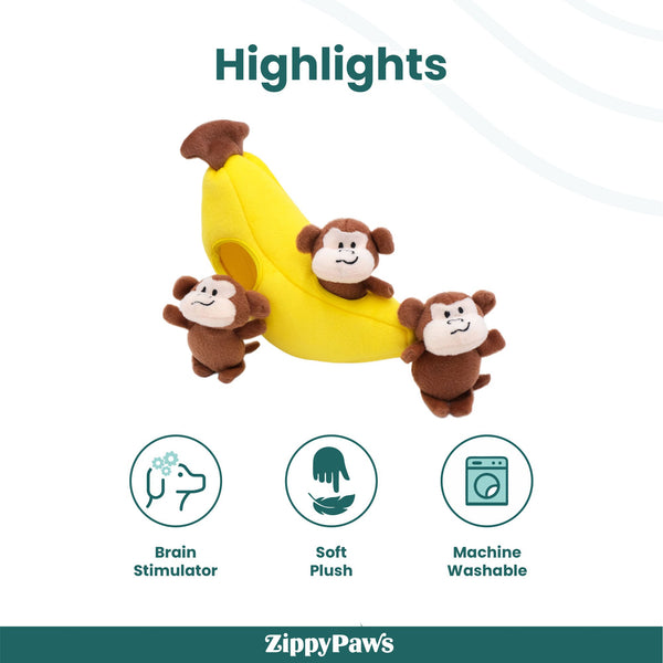 Zippy Paws Zippy Burrow Monkey &