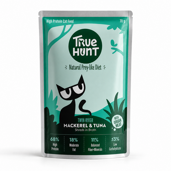 TrueHunt Combo Pack, Tuna, Chicken & Mackerel Shreds in Broth Healthy Real Meat Cat Wet Food (Copy)