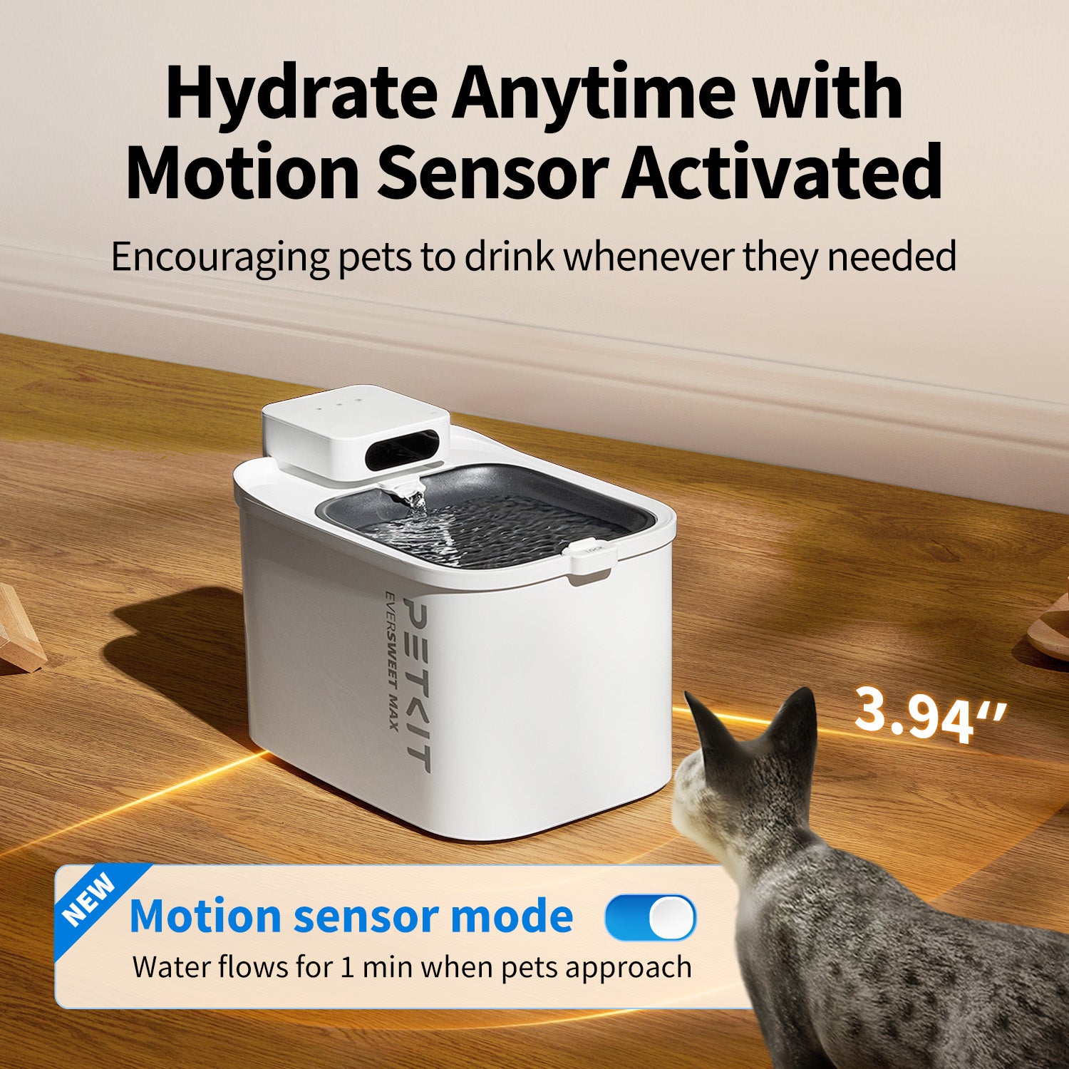 Petkit Eversweet Max Cordless Smart Automatic Water Fountain for Cats & Dogs (White) Both-Bowls & Feeders Petkit Dropship