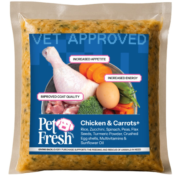 3-Day Chicken & Carrots Home Meal Pack  for Dogs by Pet Fresh Kitchen