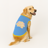 PawsIndia Main Character Energy Printed with Ribbed Sleeves TShirt for Dogs (Blue) Dogs-Clothing & Accessories Pawsindia Dropship XS