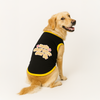 PawsIndia Main Character Energy Printed with Ribbed Sleeves TShirt for Dogs (Black) Dogs-Clothing & Accessories Pawsindia Dropship M