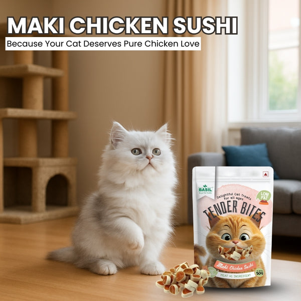 Basil Tender Bites Maki Sushi Cat Treats