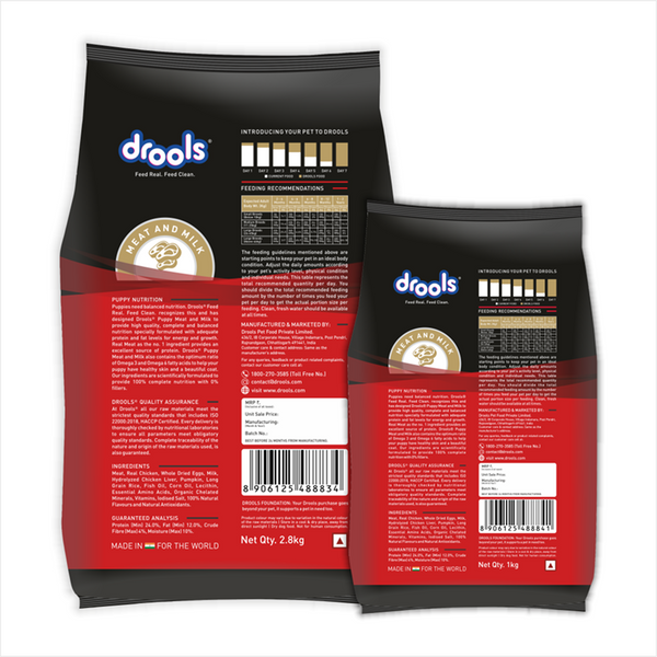 Drools Meat and Milk Puppy Dog Dry Food