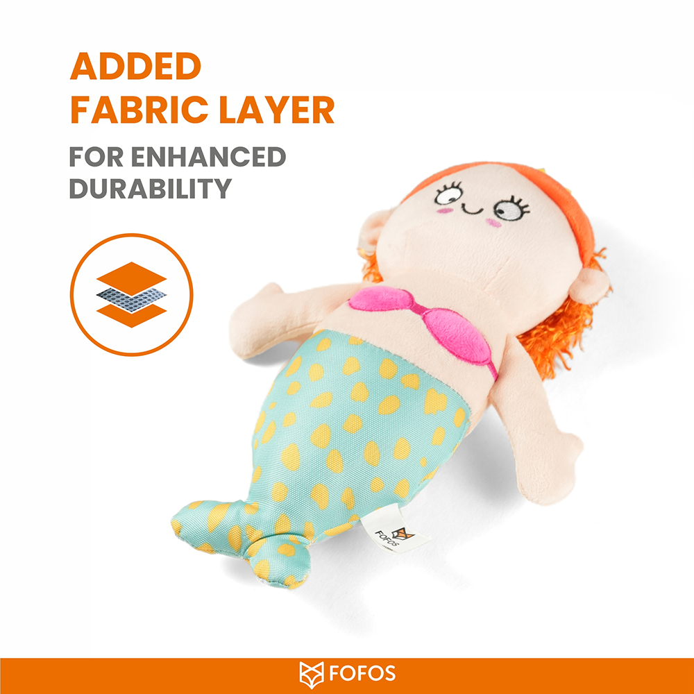 Barkbutler x Fofos Sealife Mermaid Plush Toy for Dogs