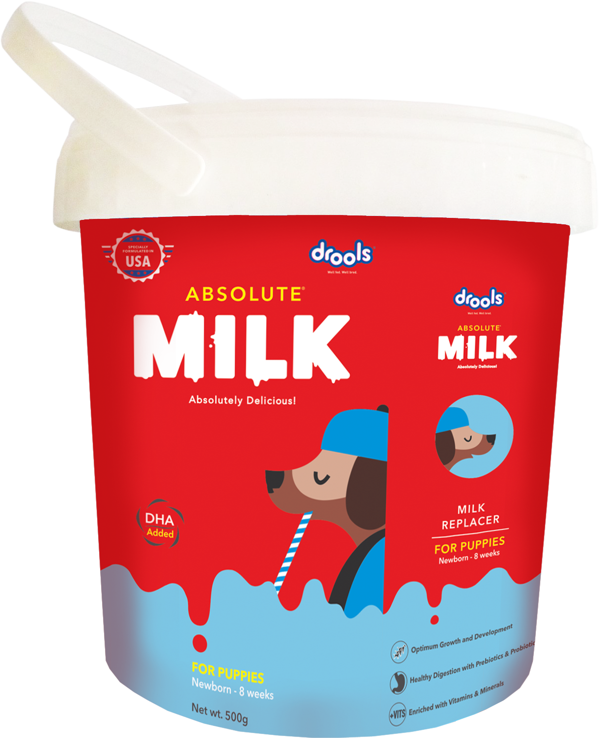 Drools Absolute Milk for Newborn Puppies Dogs-Health & Wellness Drools