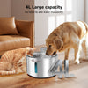 Petverse Smart Motion Sensor Pet Water Fountain for Dogs & Cats (Silver) Both-Bowls & Feeders Petverse Dropship