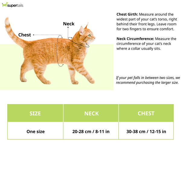 Zoomiez Adjustable Solar Printed Soft Mesh Harness for Cats
