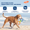 Nerf Dog EXO Translucent Spike 3 Rings Toy for Dogs (Blue/Green/Orange) Dogs-Toys Nerf