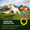 Nerf Dog Translucent Spike 3 Rings Toy for Dogs (Blue/Pink/Yellow) Dogs-Toys Nerf