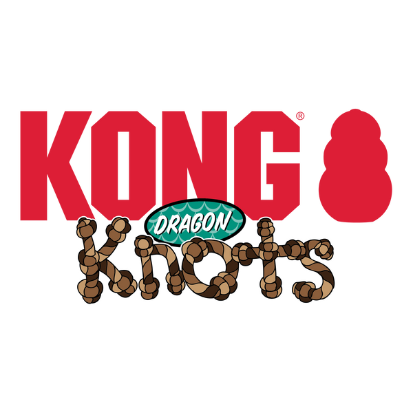 Kong Dragon Knots Toy for Dogs  (Red)