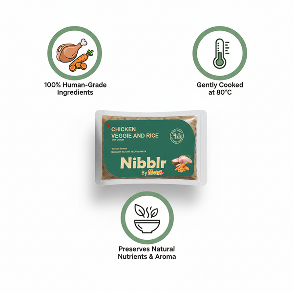 Nibblr By Nootie Wholesome Chicken Veggie & Rice Ready to Eat Meal Dog Wet Food