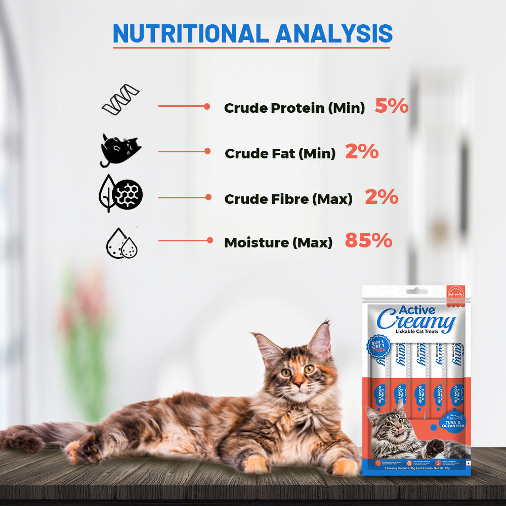 Active Lickable Tuna & Ocean Fish Creamy Cat Treats (Buy 1 Get 1) Cats-Treats & Others Active