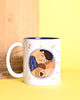 Furry Tales Ollie Snuggles Dad Ceramic Coffee Mug (White) Pet Parent-Home & Garden Furry Tales Dropship
