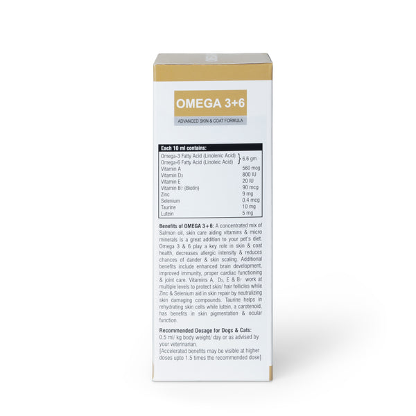 Pet360 Omega 3+6 Itch & Allergy Control Salmon Fish Oil for Dogs & Cats