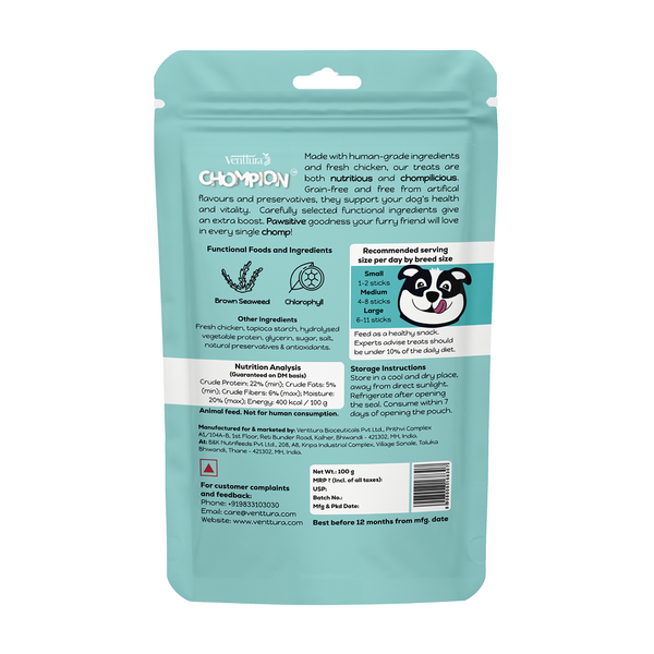 Venttura Chompion Pawsitive Oral Health Dog Treats