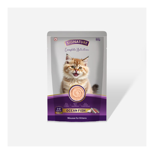 Signature Grain Zero Ocean Fish Mousse Kitten Cat Wet Food