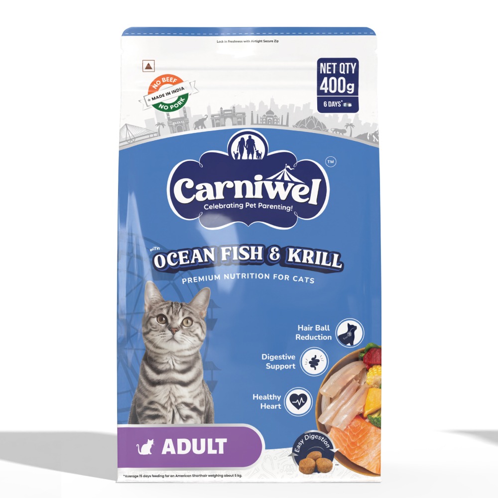 Carniwel Ocean Fish and Krill For Adult Cat Dry Food Cats- Dry food Carniwel 400g
