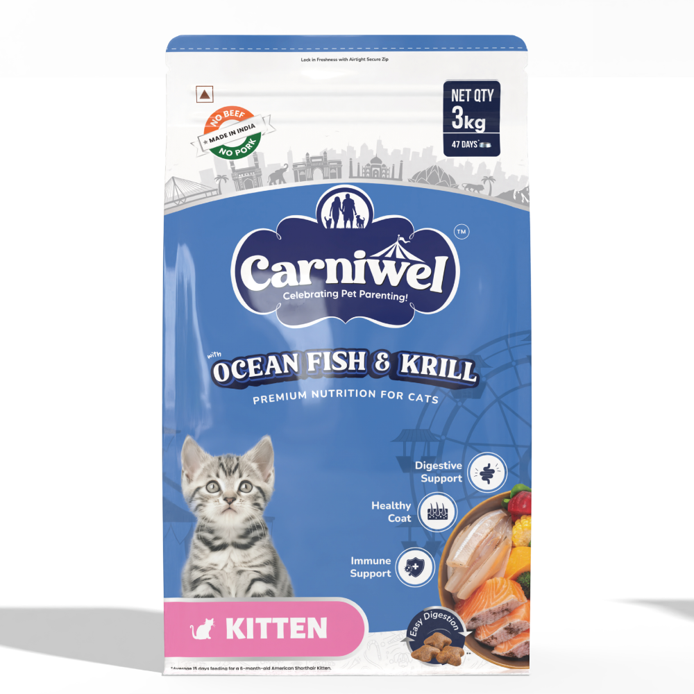 Carniwel Ocean Fish and Krill For Kitten Cat Dry Food Supertails