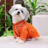Pets Way Bandhani Print Kurta for Dogs (Rust) Dogs-Clothing & Accessories Pets Way Dropship XS