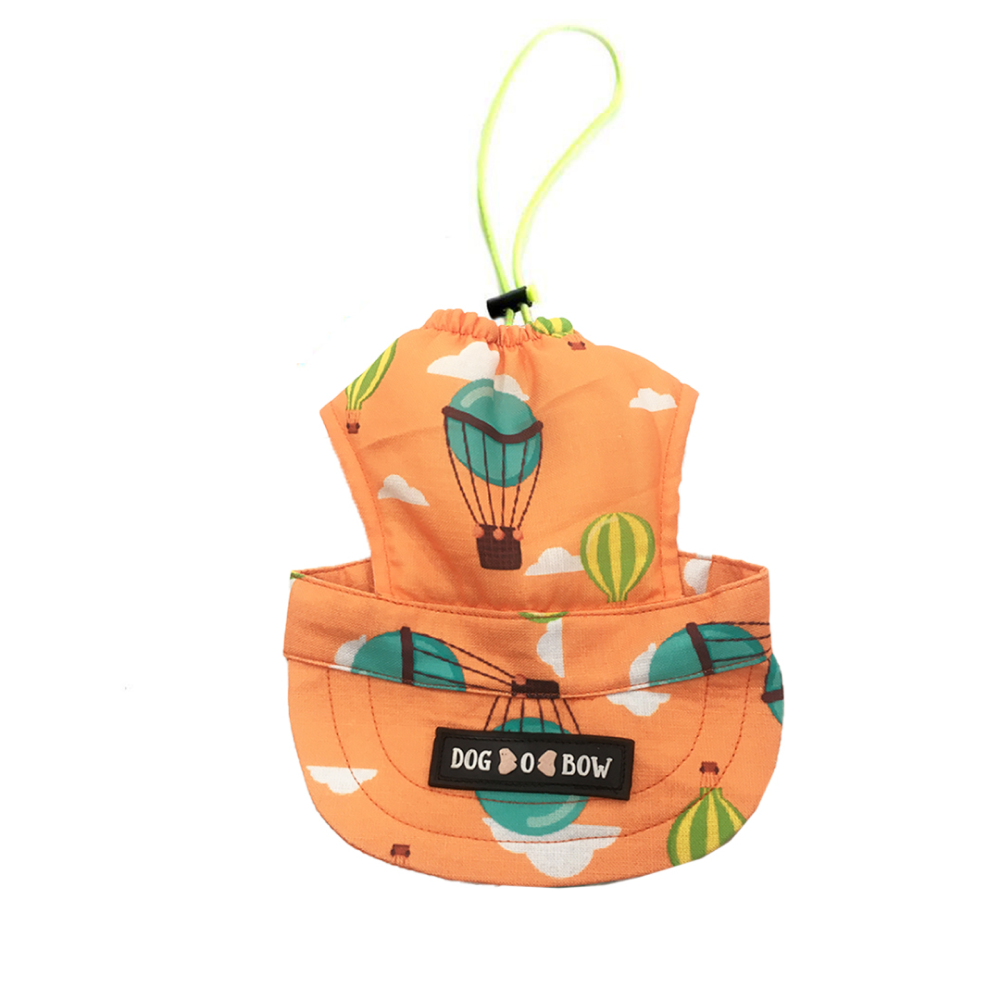 Dogobow Hot Air Ballon Printed Baseball Cap for Dogs (Orange/Blue) Dogs-Clothing & Accessories Dogobow Dropship S