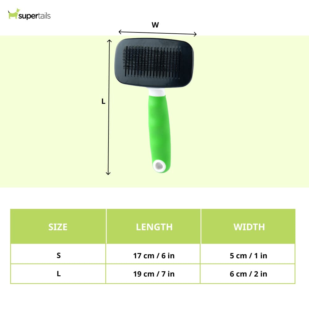 Wahl Self Cleaning Slicker Brush for Pets (Green) Both-Grooming Supplies Wahl