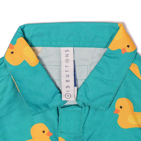15 Furries Little Duckling Shirt for Cats (Green and yellow)