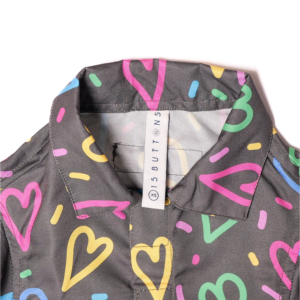 15 Furries Heart Buzz Shirt for Cats (Black) Cats-Clothing & Accessories 15 Furries Dropship