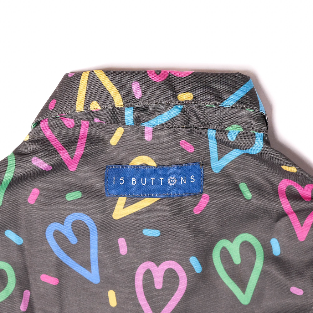 15 Furries Heart Buzz Shirt for Cats (Black) Cats-Clothing & Accessories 15 Furries Dropship