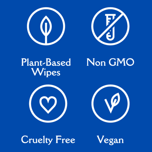 EarthBath Rosemary and Chamomile Scented Tushy Wipes for Dogs and Cats