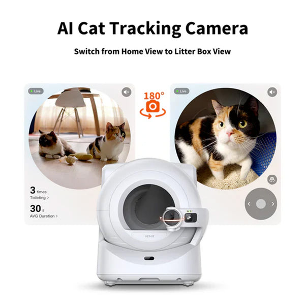 Petkit Purobot Ultra Automatic Self Cleaning Litter Box for Cats (White)