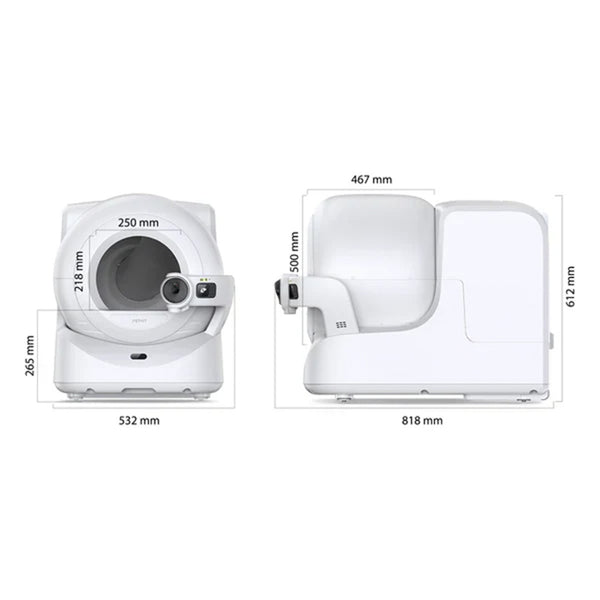 Petkit Purobot Ultra Automatic Self Cleaning Litter Box for Cats (White)