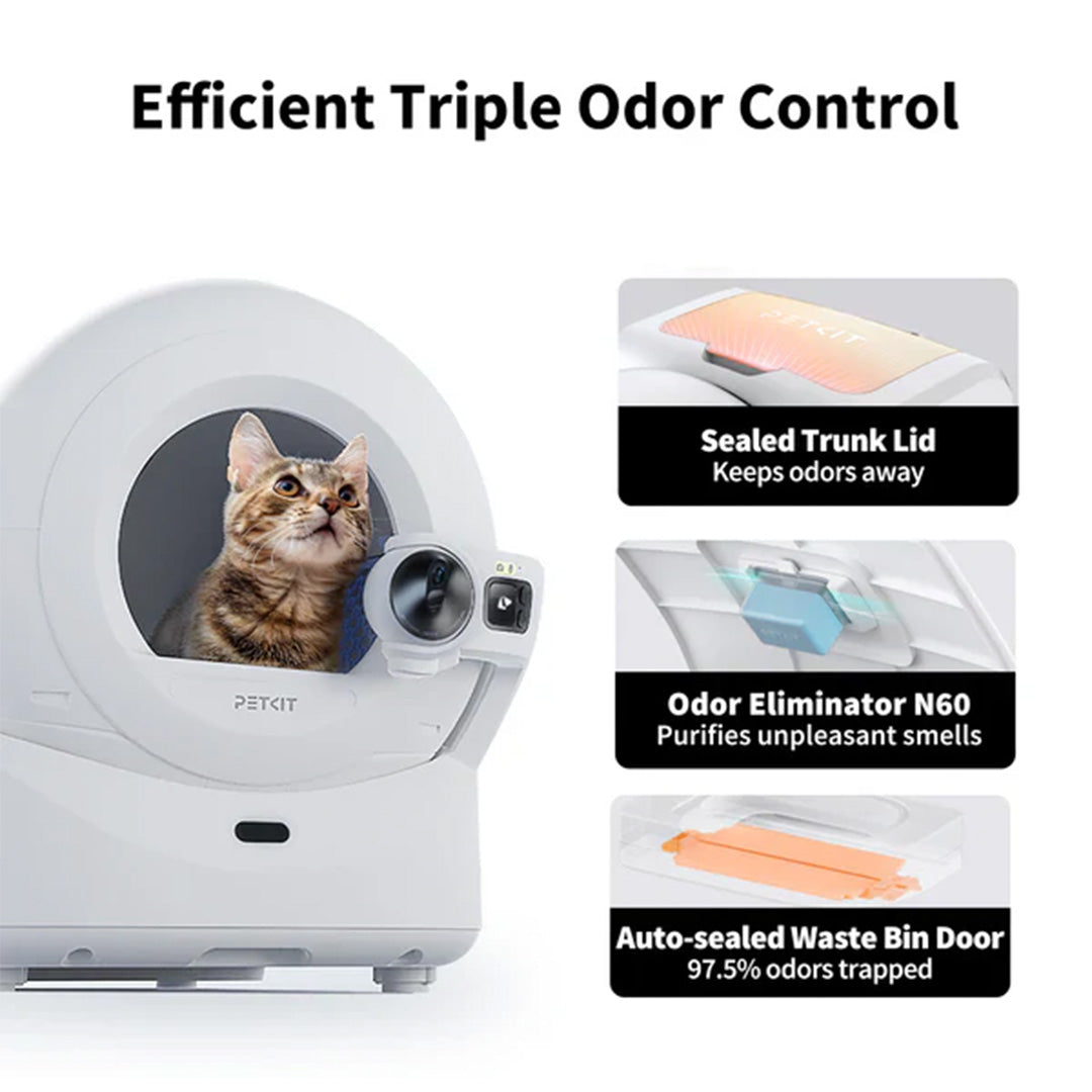 Petkit Purobot Ultra Automatic Self Cleaning Litter Box for Cats (White) Litter Supplies Petkit Dropship