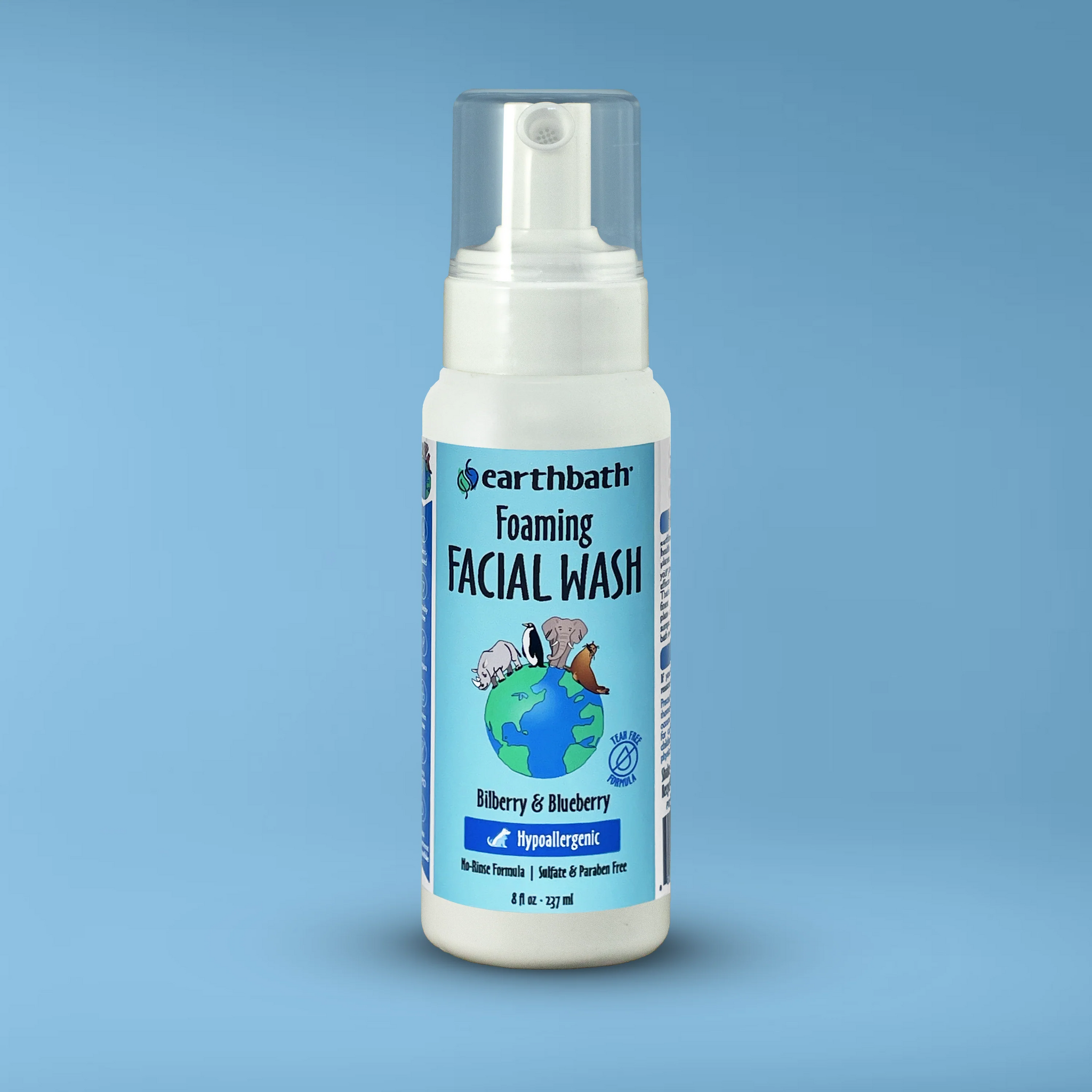 EarthBath Bilberry and Blueberry Scented Foaming Face Wash for Dogs and Cats Both-Grooming Supplies EarthBath