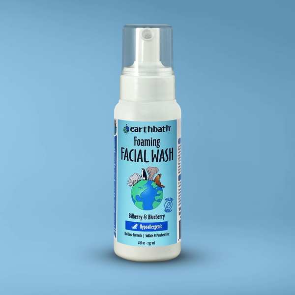 EarthBath Bilberry and Blueberry Scented Foaming Face Wash for Dogs and Cats