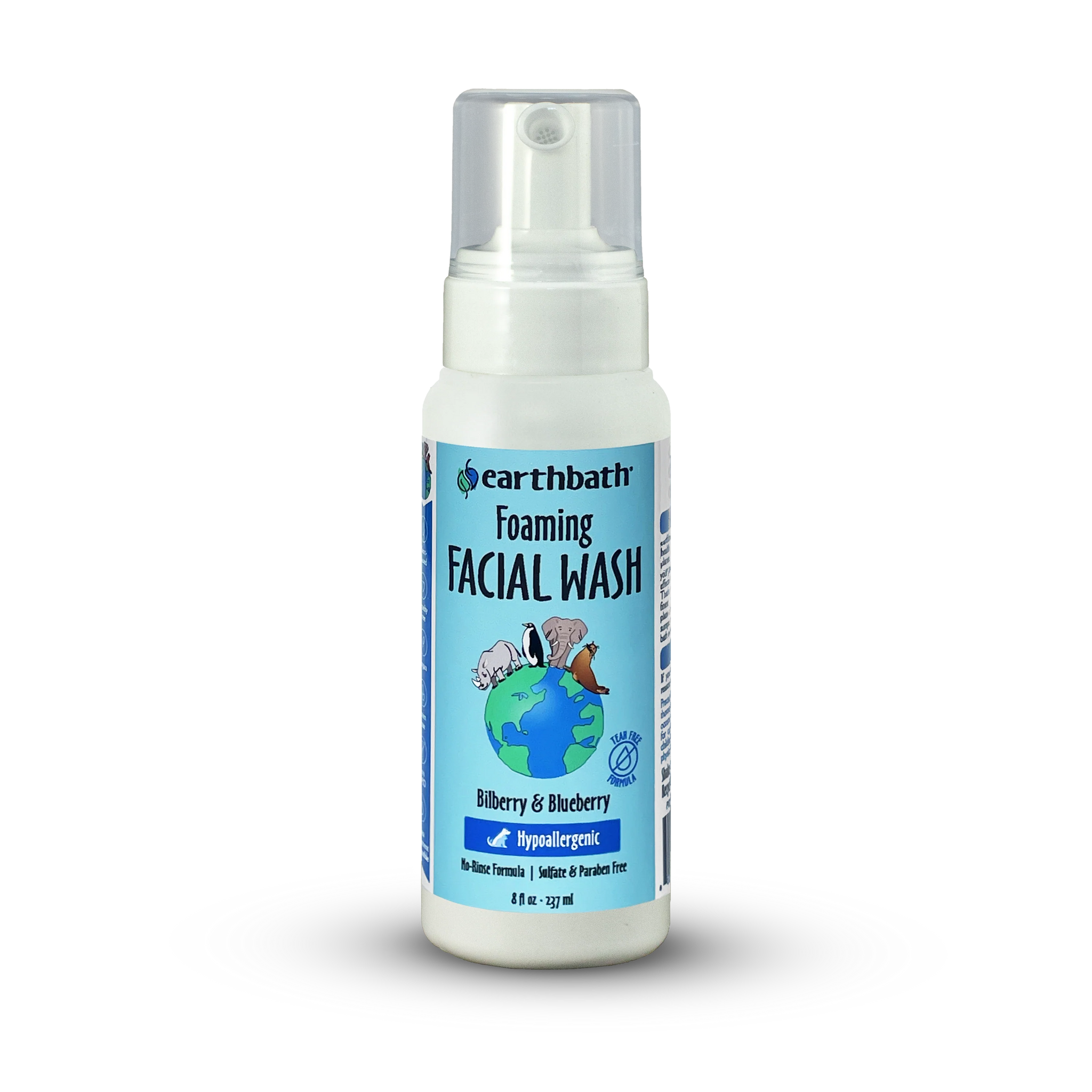EarthBath Bilberry and Blueberry Scented Foaming Face Wash for Dogs and Cats Both-Grooming Supplies EarthBath 237ml