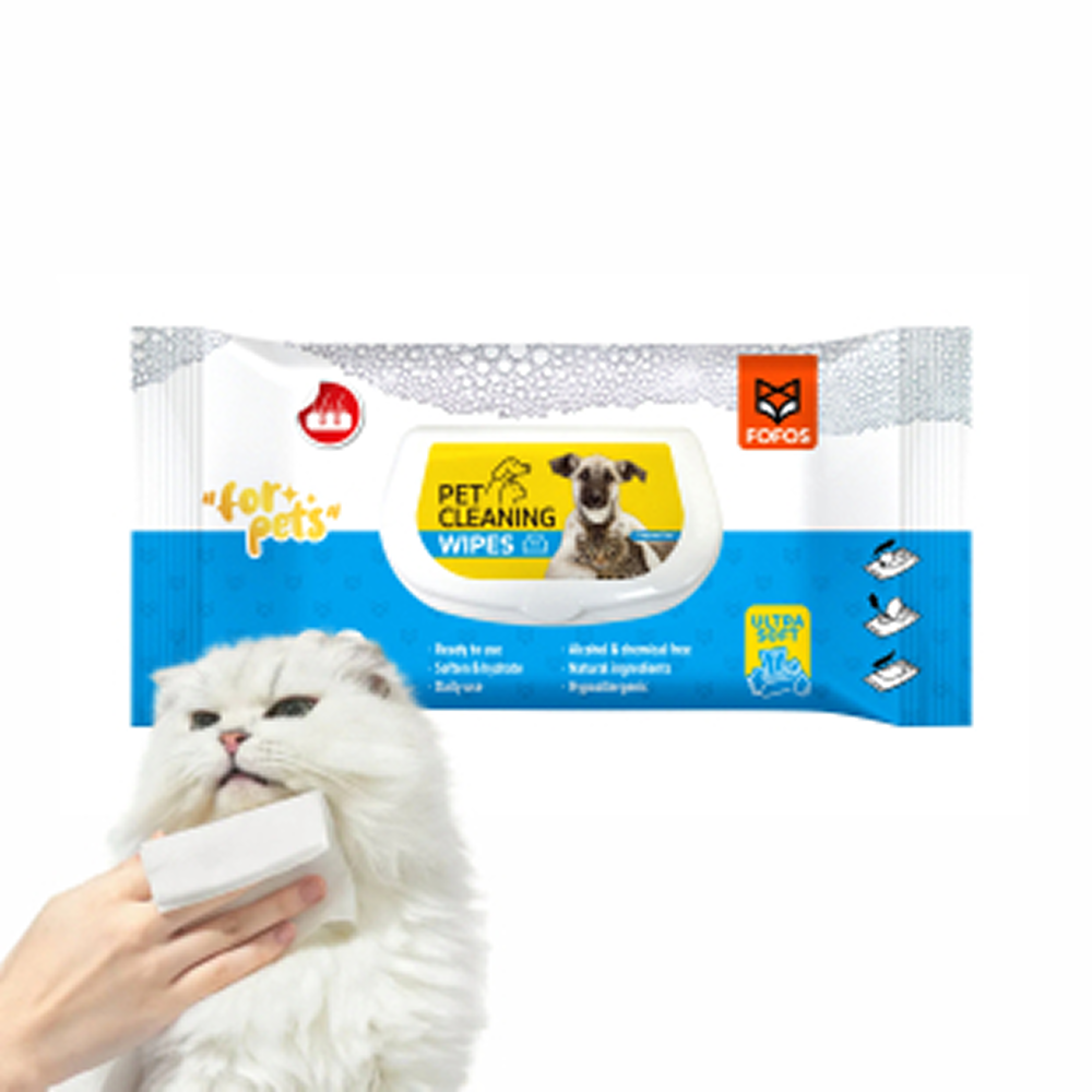 Fofos Unscented Cleaning Wipes for Dogs and Cats Both-Health & Wellness Barkbutler