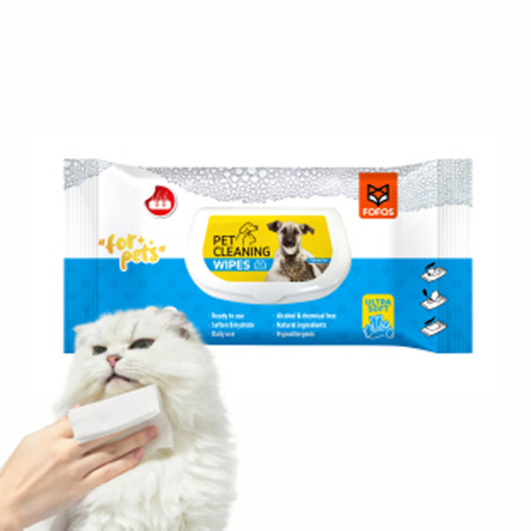 Fofos Unscented Cleaning Wipes for Dogs and Cats