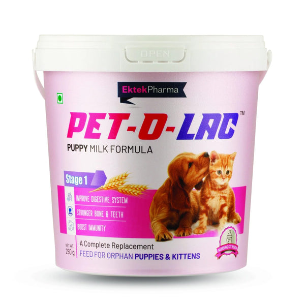 Ek Tek Pet O Lac (Stage 1) Milk Replacer for Puppy and Kittens