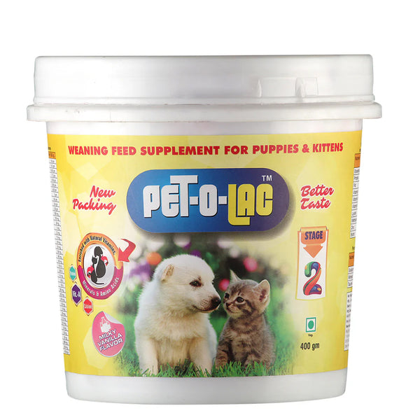 Ek Tek Pet O Lac (Stage 2) Weaning Supplement for Puppies and Kittens