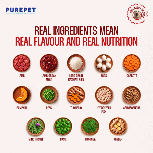 Purepet Chicken and Mutton Biryani Fresh Food For Dogs