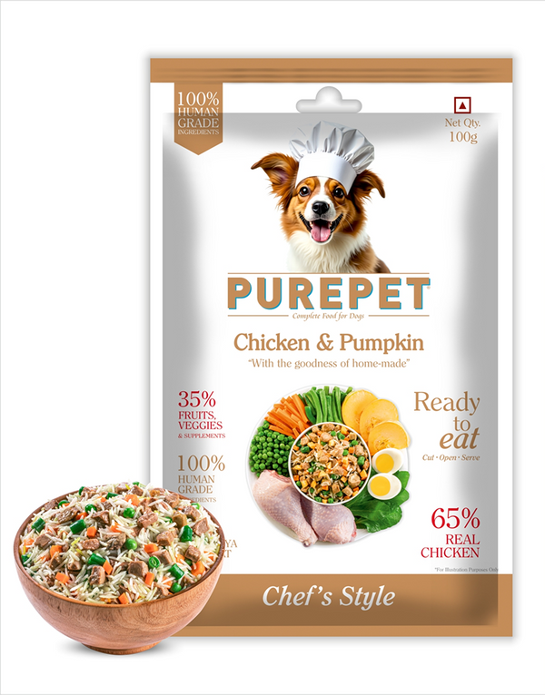 Purepet Chicken and Pumpkin Fresh Food for Dogs