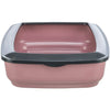 Trixie Brisko Litter Tray with Rim for Cats (Pink) Litter Supplies Trixie