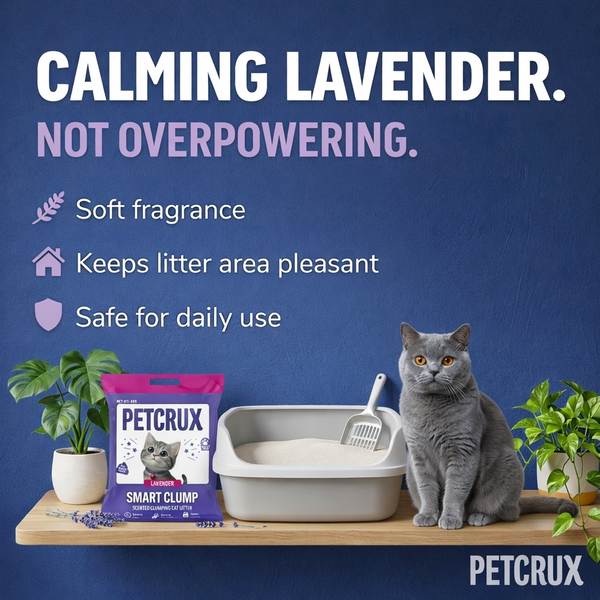 Petcrux Lavender & Lemon Scented Smart Clumping Cat Litter