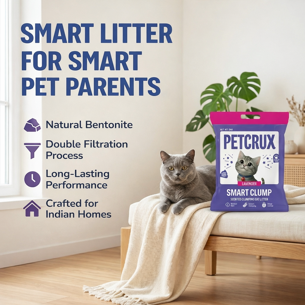 Petcrux Lavender & Lemon Scented Smart Clumping Cat Litter Cats-Litter Petcrux